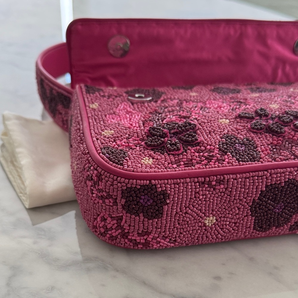 Staud TOMMY BEADED BAG BLOSSOM GARDEN PARTY pink - Picture 6 of 14